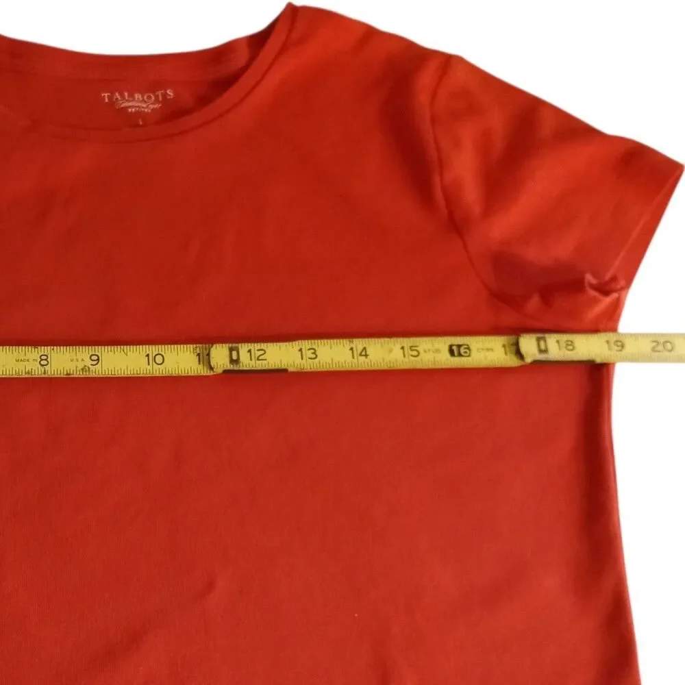Talbots Orange Size Large Petite T-shirt - Picture 12 of 15